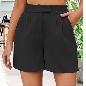 High Waist Black Shorts